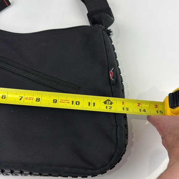 Xuhongfei SZS Unisex Black Zipper Crossbody Bag - Picture 9 of 10